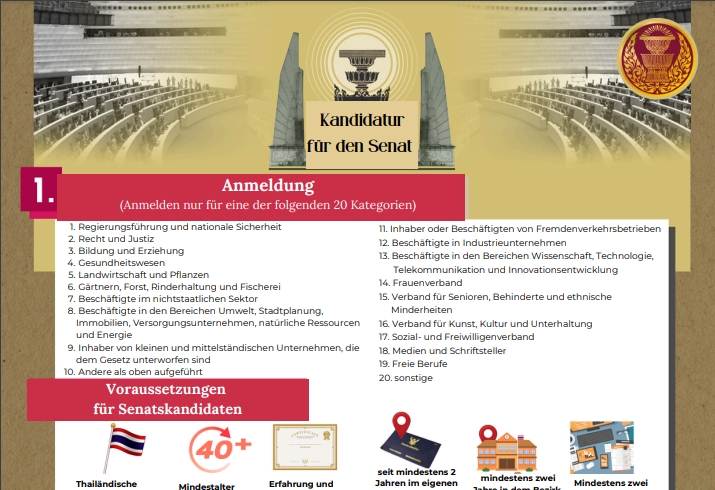 Kandidatur für den Senat