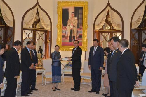 The Prime Minister welcomed President of the National Assembly of the Lao PDR at the Government House