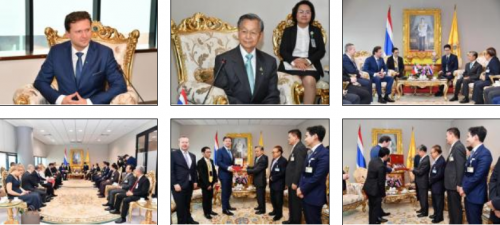 국회의장 겸 하원의장은 태국 공식 방문중인 체코 하원의장을 접견했다
