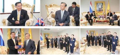 타이 국회의장 겸 하원의장은 주타이 조선민주주의인민공화국 대사의 예방을 접견하였다.