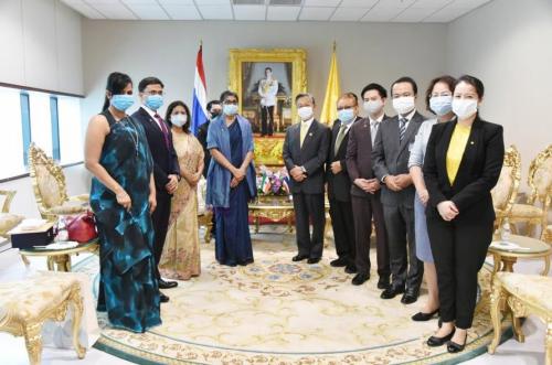 The Ambassador of the Republic of India to Thailand paid a courtesy call on the President of the National Assembly and Speaker of the House of Representatives on the occasion of her assumption of duty 