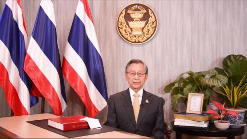 Presidente de Asamblea Nacional de Tailandia ofrece discurso de Año Nuevo y agradece a parlamentarios, organizaciones y la población por su cooperación para resolver los problemas nacionales en 2021.